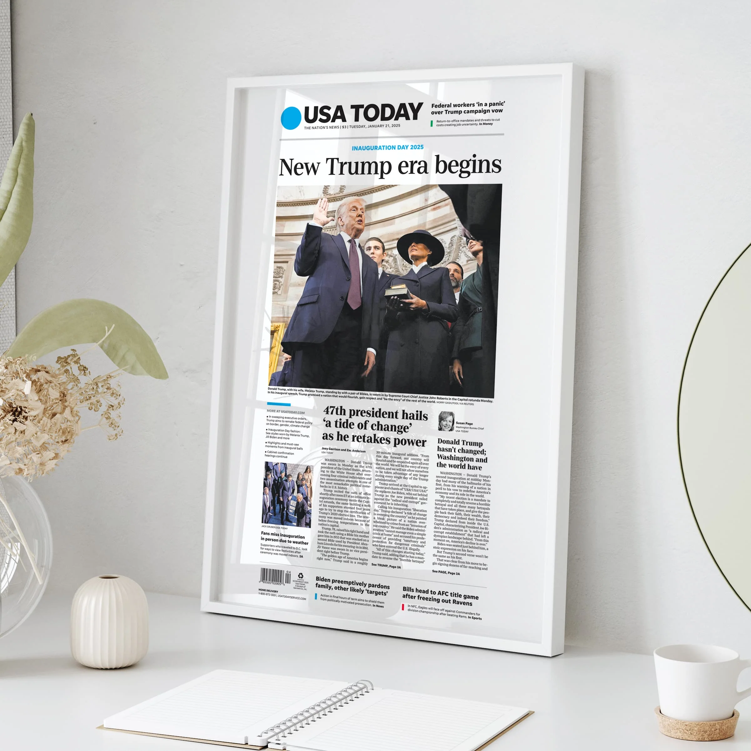History in Headlines - Newspaper Front Page Wall Art
